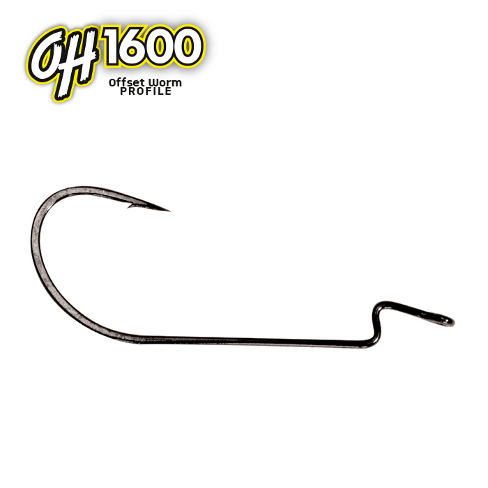 OMTD OH1600 Offset Worm Profile Hooks